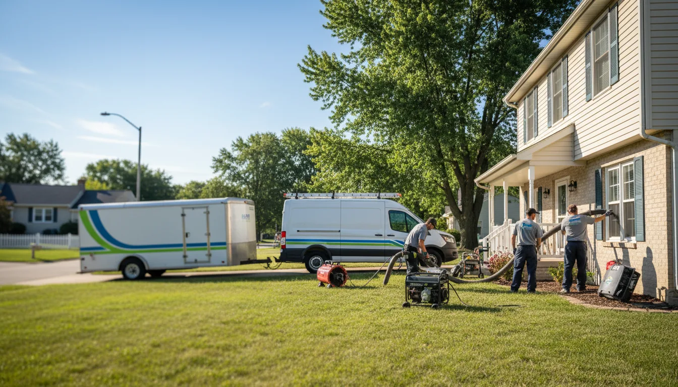 Flooded Basement Restoration And Cleanup With Repair in Varna, IL near me